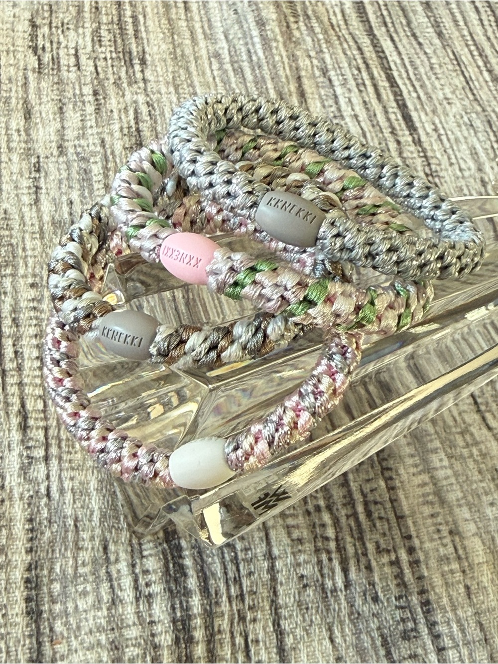 Authentic original KKNEKKI hair ties. Set of 4